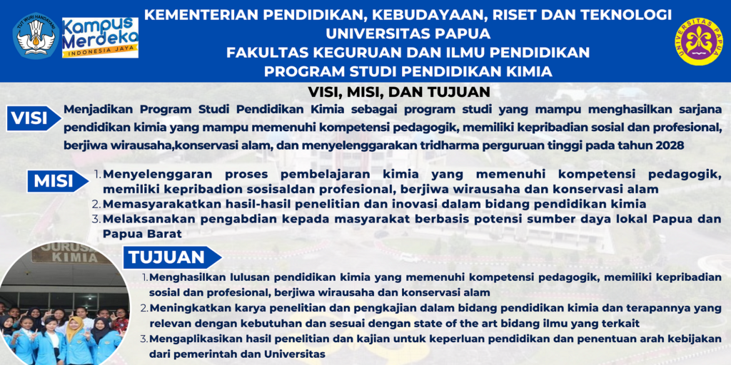 VISI MISI DAN TUJUAN PROGRAM STUDI PENDIDIKAN KIMIA - FAKULTAS KEGURUAN ...